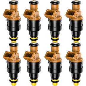 8 Pcs Fuel Injector Compatible with 4.6L 5.0L 5.4L 5.8L Ford, Lincoln, Mercury Vehicles E150, E250, E350, F150, F250, F350 Mustang, Replace Part 280150943 0280150939 0280150909 0280150943