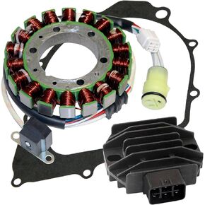 Caltric Stator & Regulator Rectifier W/Gasket Compatible With Yamaha Raptor 350 Yfm350R 2004-2013