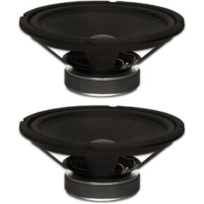 Goldwood Sound, Inc. Stage Subwoofer, Rubber Surround 10" Woofers 250 Watts Each 8ohm Replacement 2 Speaker Set (GW-1038-2)