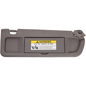 HIMIKI Left Driver Side Sun Visor Sunvisor Compatible with 2006 2007 2008 2009 2010 2011 Honda Civic Replaces# 83280-SNA-A01ZC, Light Gray