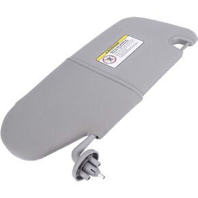 Left Driver Side Sun Visor Gray - Compatible with Dodge Ram 1500, Ram 2500, Ram 3500 2002, 2003, 2004, 2005, 2006, 2007, 2008, 2009 - Replaces 0XB05TL2AA, 1CT11TL2AA