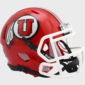 Utah Utes Red Revolution Speed Mini Football Helmet