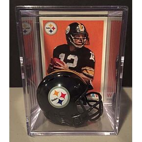 Pittsburgh Steelers NFL Helmet Shadowbox w/Terry Bradshaw card