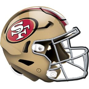 NFL San Francisco 49ers Unisex San Francisco 49ers Authentic Helmet, Team Color, 12 inch