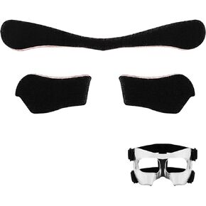 Face Mask Pads Football Mask Liner Pads Black Face Guard Padding Protective Nose Guard Replacement Pad for Sports Protection Softball Baseball Basketball Youth Girls Boys Adults Men Women