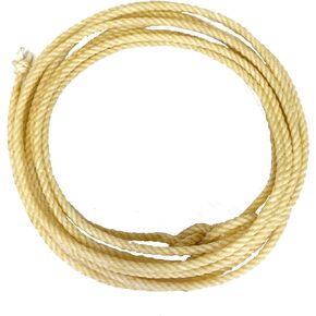 Colorado Saddlery Kid's Lariat | Pro Feel Lasso | Genuine Honda Knot | Cowboy & Cowgirl Rope, Biege, 5/16" x 25' (15-26)