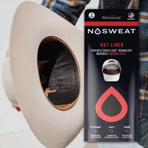 Cowboy Hat Sweat Liner & Riding Helmet Liner - Made in The USA - NoSweat - 3 | 6 | 12 | 25 | 50 Pack