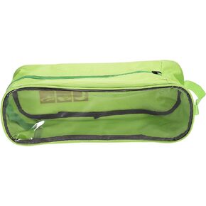 PATIKIL Golf Shoe Bag, Portable Sports Shoe Organizer Bag Breathable Zippered Shoe Bags for Sports Gym Travel, Black