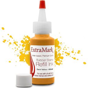 Premium Stamp Refill Ink for Self-Inking Stamps and Stamp Pads, 30 ml, Black Color Ink.