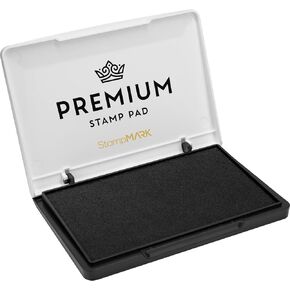 Premium Stamp Pad Medium Size 3" x 4" - for Traditional Rubber Stamps - Felt Pad Dark Yellow Color