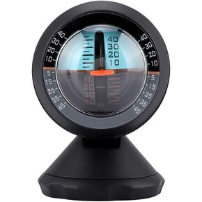 Tbest Car Vehicle Inclinometer Slope Indicator Meter Level Tilt Gauge Road Safety Instrument Car Inclinometer,Motorcycle Lean Angle Gauge,Dashboard Inclinometers Motorhome,Car Inclinomet