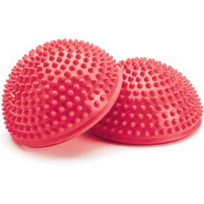 Merrithew Balance & Therapy Dome, Pair (Red), 6.5 inch / 16.5 cm Each