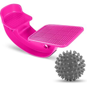 ProHeal Achilles Tendonitis Relief Foot Rocker - Calf Stretcher with Spiked Ball Massager - for Plantar Fasciitis - Calf, Foot, Heel, and Ankle Stretcher - Lower Leg Pain