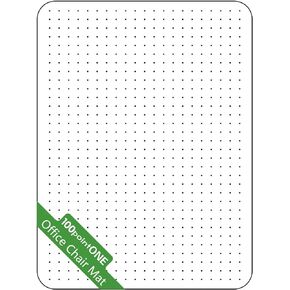 Office Chair Mat for Carpet - Clear Thick Desk Chair Mat for Carpet Plastic Floor Mats for Rolling Work and Gaming Chairs with Studs for Low Pile, Flat and No Carpeted Floors