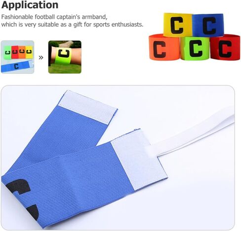 5 قطع كرة القدم الكابتن شارة كرة السلة كرات القدم للأطفال المهنية كرة السلة الرجبي الكابتن شارات الرياضة قابل للتعديل شارة كرة السلة الكابتن شارة كرة القدم العرض in Kuwait