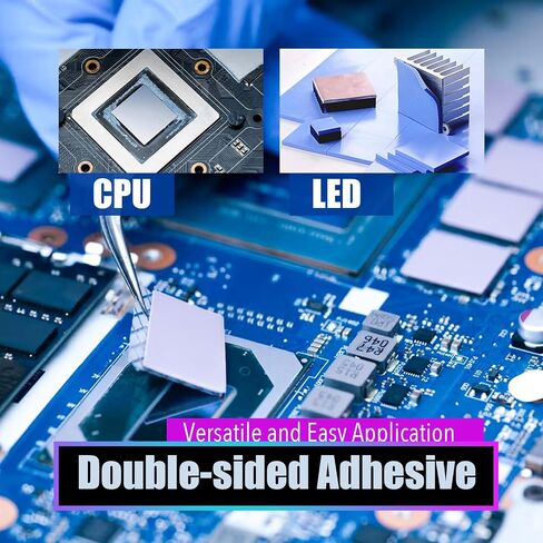 Premium Thermal Pads SSD/GPU/CPU (UTP-5, 0.5x100x100mm, Pack of 3) - Efficient Heat Conductivity for Electronics Cooling and IC/LED Performance Optimization in Saudi Arabia