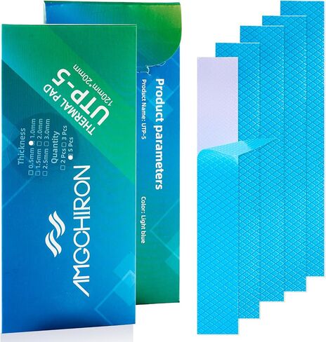 Premium Thermal Pads SSD/GPU/CPU (UTP-5, 0.5x100x100mm, Pack of 3) - Efficient Heat Conductivity for Electronics Cooling and IC/LED Performance Optimization in Saudi Arabia