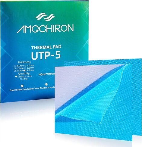 Premium Thermal Pads SSD/GPU/CPU (UTP-5, 0.5x100x100mm, Pack of 3) - Efficient Heat Conductivity for Electronics Cooling and IC/LED Performance Optimization in Saudi Arabia