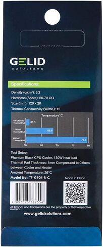 Gelid Solutions GP-Ultimate 15W- Thermal Pad 120x20x1.5mm. Excellent Heat Conduction, Ideal Gap Filler. Easy Installation in Kuwait