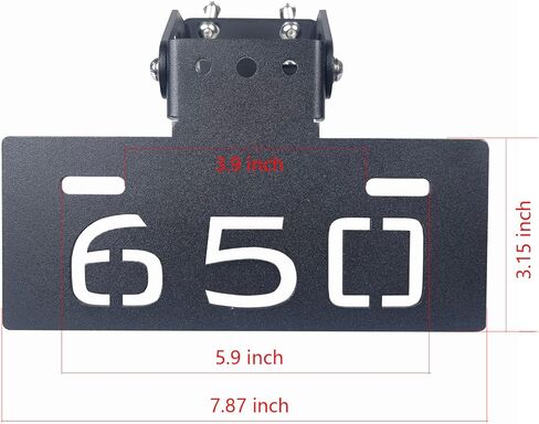 Mamiko Fender Eliminator Mount Kit متوافق مع 2017-2023 Kawasaki Ninja 650 Z650 ZX650 لوحة ترخيص قوس 2017+ التوصيل والتشغيل in Kuwait
