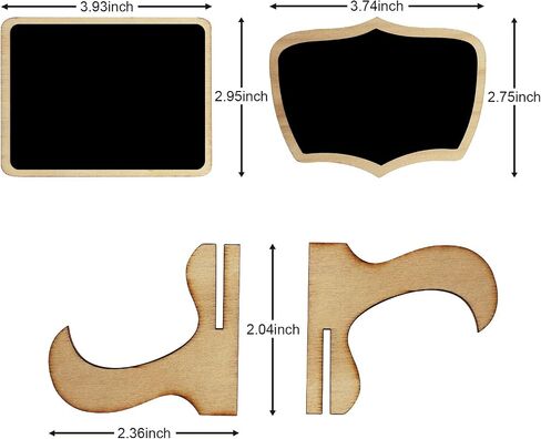 20PCS Mini Chalkboard Signs with 1 Erasable Chalk Marker,Small Chalkboard with Support Easels,Chalkboard Place Cards,Table Numbers,Food Labels for Party Buffet,Weddings,Special Events in Saudi Arabia