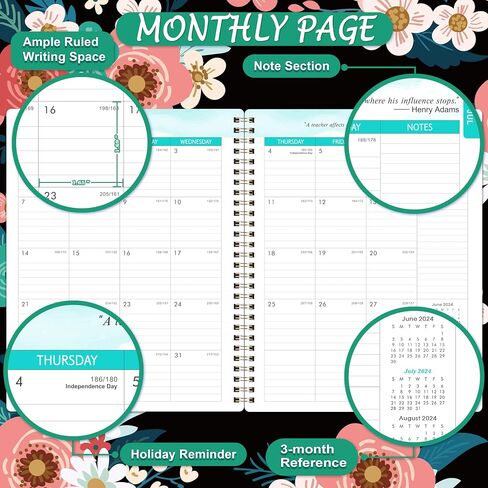 Teacher Planner 2024-2025 - Lesson Planner 2024-2025, JUL. 2024 - JUN. 2025, 8'' x 10'', Weekly Monthly Lesson Plan Book for 2024-2025 Academic Year in Saudi Arabia