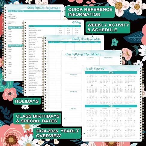 Teacher Planner 2024-2025 - Lesson Planner 2024-2025, JUL. 2024 - JUN. 2025, 8'' x 10'', Weekly Monthly Lesson Plan Book for 2024-2025 Academic Year in Saudi Arabia