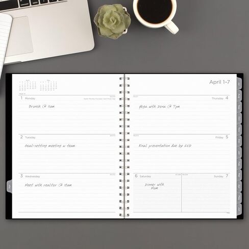 Mead Planner 2024-2025 Academic, Weekly & Monthly, 8 1/2" x 11", Large, Basic, Purple (CAW62059) in Saudi Arabia