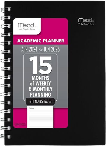 Mead Planner 2024-2025 Academic, Weekly & Monthly, 8 1/2" x 11", Large, Basic, Purple (CAW62059) in Saudi Arabia