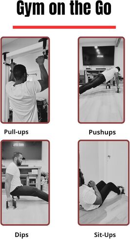 APB Blast QuikHold - Portable Doorframe Pull Up Bar for doorway for Home Workouts and Calisthenics Training; Perfect Hanging Bar for Doorways with Easy Pull-Up Operation - up to 260lbs in Saudi Arabia