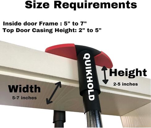APB Blast QuikHold - Portable Doorframe Pull Up Bar for doorway for Home Workouts and Calisthenics Training; Perfect Hanging Bar for Doorways with Easy Pull-Up Operation - up to 260lbs in Saudi Arabia