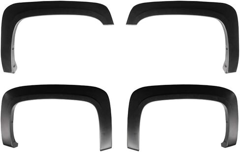 MaxMate Fender Flares Compatible with 2007-2013 Chevy Silverado 1500 2500 3500HD (Not Fit 07 Classic) 5.8' Bed, Fine-Textured Paintable Factory Style 4pc | TFC64298 in Saudi Arabia