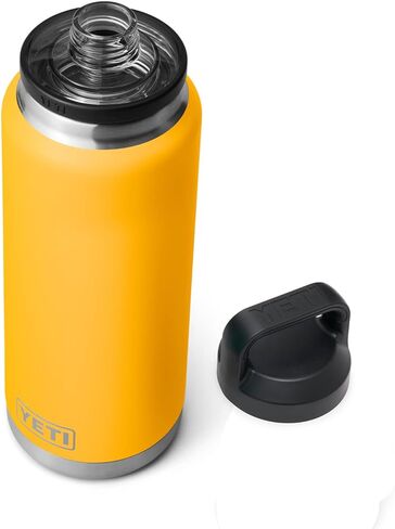 زجاجة YETI Rambler سعة 36 أونصة، معزولة بالفراغ، مضادة للتسرب، من الفولاذ المقاوم للصدأ مع غطاء للمضغ in Kuwait