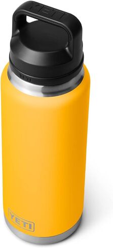 زجاجة YETI Rambler سعة 36 أونصة، معزولة بالفراغ، مضادة للتسرب، من الفولاذ المقاوم للصدأ مع غطاء للمضغ in Kuwait