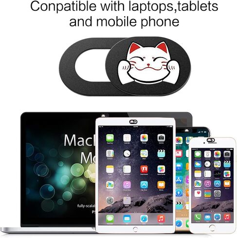 Haulonda Laptop Camera Cover Slide Cute, Laptop Accessories, Webcam Cover Slide, Phone & Computer Camera Cover Slide, Web Cam Privacy Cover, Camera Blocker. Fits MacBook Pro & Air, iPhone iPad iMac in Kuwait