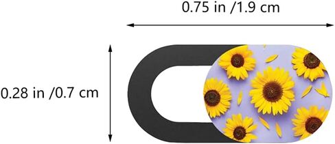 SOLUSTRE 3pcs Computer Privacy Camera Cover Laptop Webcam Lid Lens Sunflower Cover in Kuwait