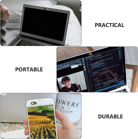 SOLUSTRE 3pcs Computer Privacy Camera Cover Laptop Webcam Lid Lens Sunflower Cover in Kuwait