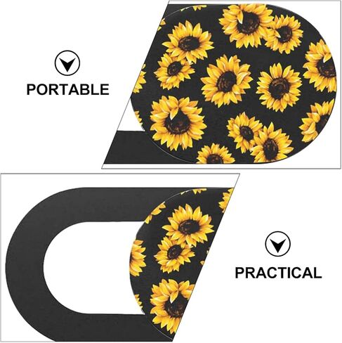 SOLUSTRE 3pcs Computer Privacy Camera Cover Laptop Webcam Lid Lens Sunflower Cover in Kuwait