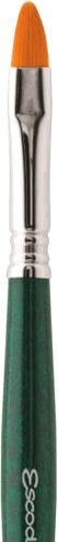 Escoda Barroco Series 1512 Artist Watercolor & Acrylic Paint Brush, Synthetic Gold Taklon Filament, Bright, Size 0 in Kuwait