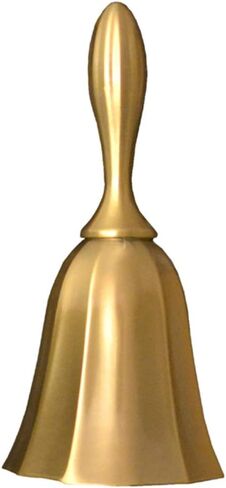 (None) Reception Dinner Hotel Classroom Bell Gold Silver for Adults hand bell for seniors Kid Counter Hall Table hand bell loud bells for adults (gold) in Saudi Arabia