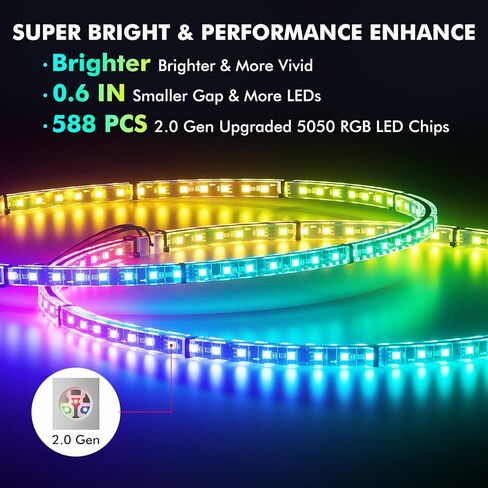 مصابيح عجلة صف مزدوج من Ehaho مقاس 15.5 بوصة، مصابيح LED لمطاردة الأحلام RGB أكثر سطوعًا مع تطبيق وجهاز تحكم عن بعد، أضواء حلقة عجلة الموسيقى مع إشارة الانعطاف والكبح متوافقة مع سيارات Jeep Trucks SUV (4 قطع) in Kuwait