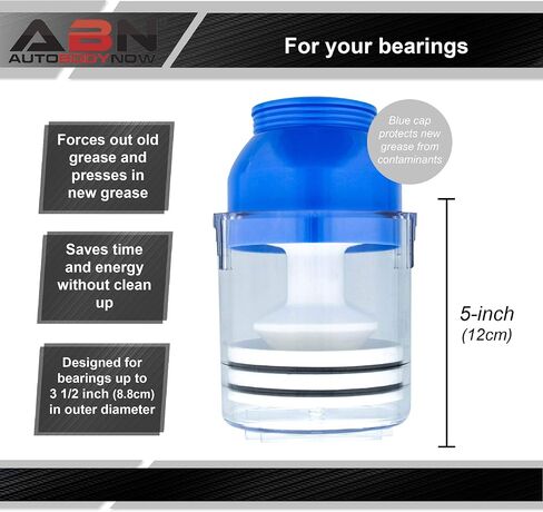 ABN Portable Bearing Packer, 1pk - Rubber Wheel Bearing Grease Packer Tool, Hand Bearing Automotive Grease Repack Tool in Saudi Arabia