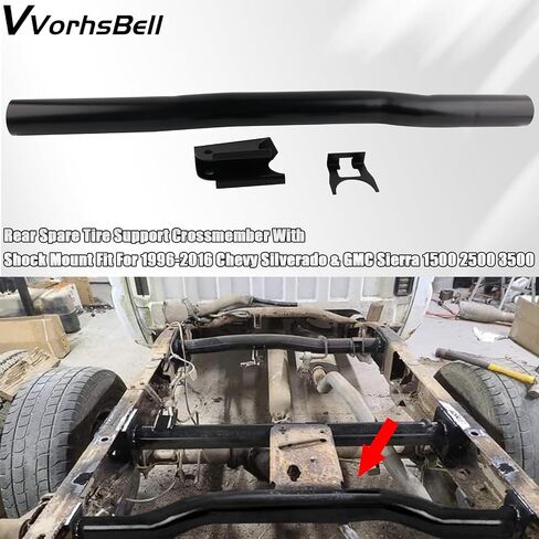 VVORHSBELL عضو خلفي علوي للصدمات مع دعامة متوافقة مع 1999-2006 شيفروليه سيلفرادو/جي إم سي سييرا 1500، 2500 و2500HD، عضو متقاطع للصدمات الخلفية in Saudi Arabia