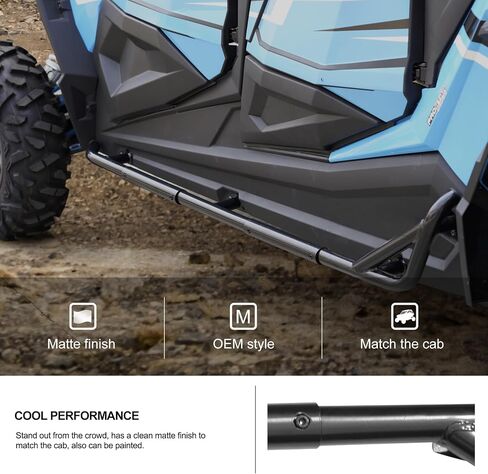KIWI MASTER Nerf Bars Rock Sliders متوافق مع 2014-2023 Polaris RZR XP 4 1000 S 900 Turbo Accessories Steel Side Step Tree Kickers in Saudi Arabia
