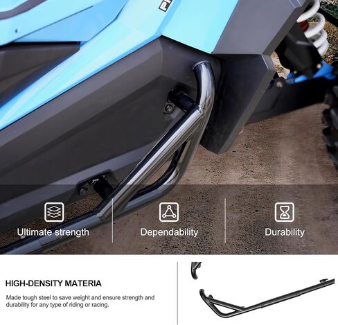 KIWI MASTER Nerf Bars Rock Sliders متوافق مع 2014-2023 Polaris RZR XP 4 1000 S 900 Turbo Accessories Steel Side Step Tree Kickers in Saudi Arabia
