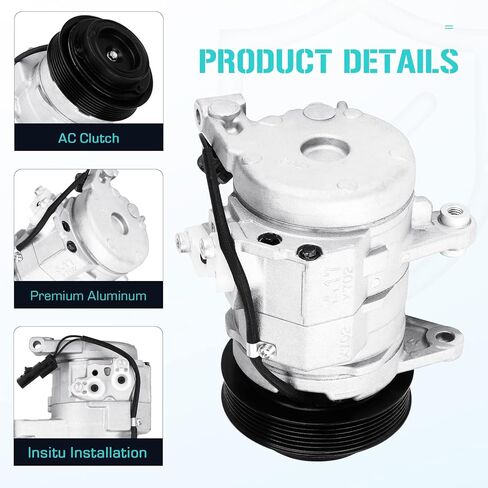 ضاغط مكيف الهواء مع قابض مكيف الهواء لدودج رام 1500 2500 داكوتا 3.7L 4.7L 2004 2005 2006 2007، لميتسوبيشي رايدر 3.7L 4.7L 2006 2007 2008 2009 in Kuwait