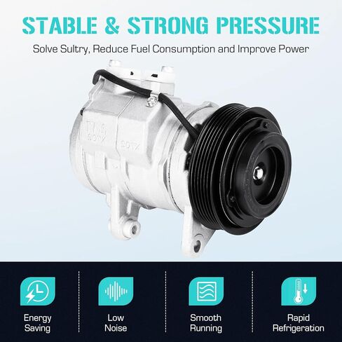 ضاغط مكيف الهواء مع قابض مكيف الهواء لدودج رام 1500 2500 داكوتا 3.7L 4.7L 2004 2005 2006 2007، لميتسوبيشي رايدر 3.7L 4.7L 2006 2007 2008 2009 in Kuwait