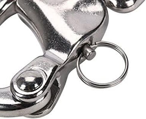 Amarine Made 4 Pack of Swivel Eye Snap Shackle Quick Release Bail Rigging Sailing Boat Marine 304 Stainless Steel for Sailboat Spinnaker Halyard (2-3/4") in Saudi Arabia