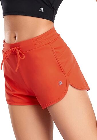 1a1a Women's Running Shorts Quick Dry Athletic Shorts for Women with Pockets High Waisted Workout Yoga Pants Black in Kuwait