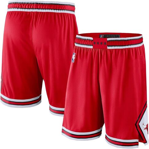 Chicago Bulls NBA Kids Youth 8-20 Icon Edition Red On-Court Swingman Performance Shorts in Saudi Arabia